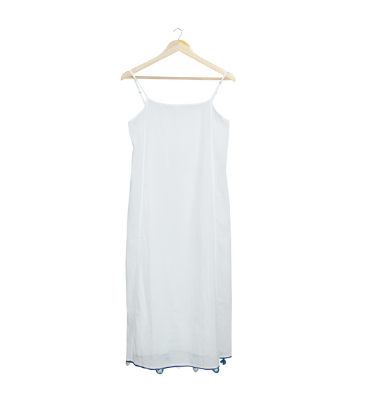 Injiri, AMBER-158 Ladies slip WHITE 100% Cotton S