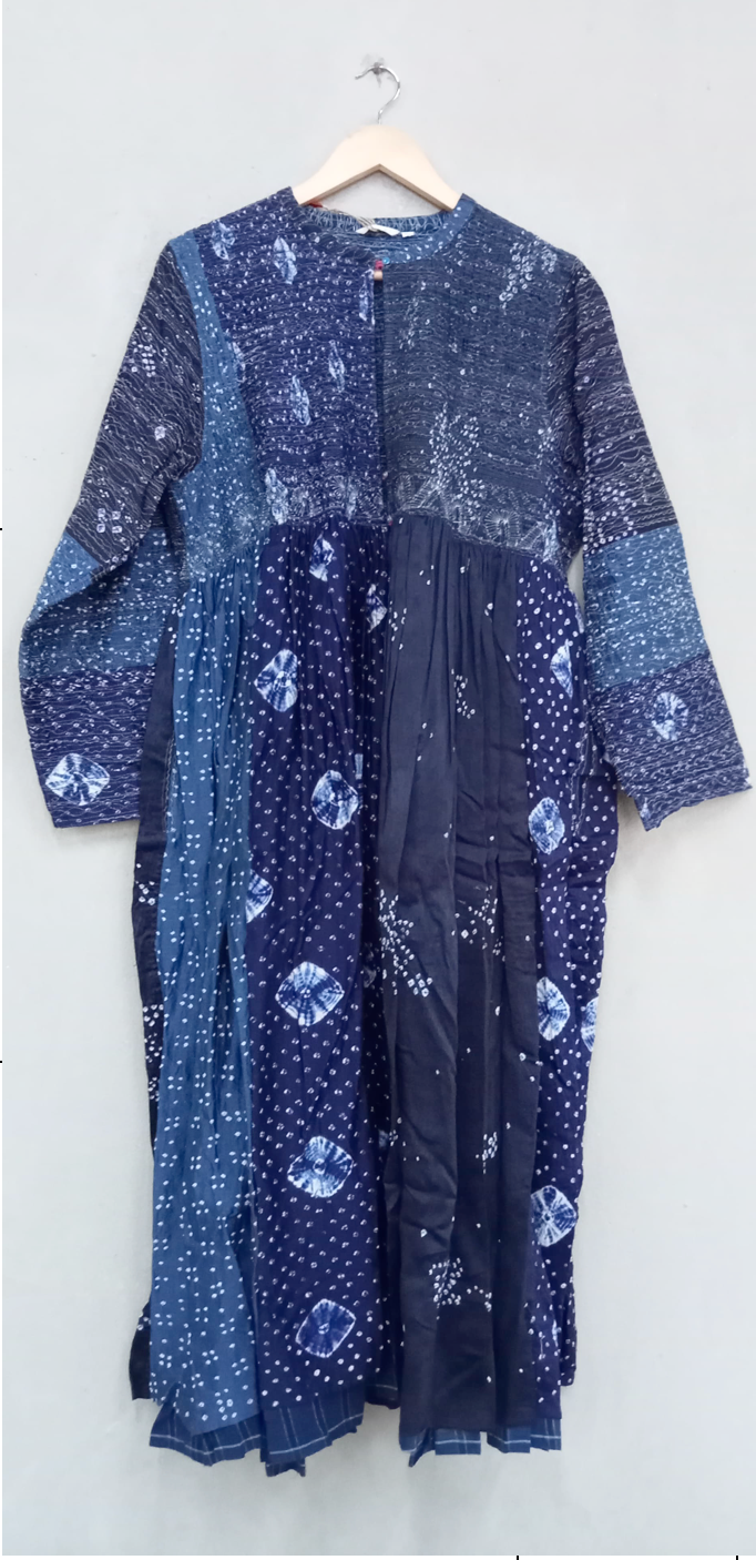 Injiri, PC-7001 Ladies Jacket INDIGO 100% silk M