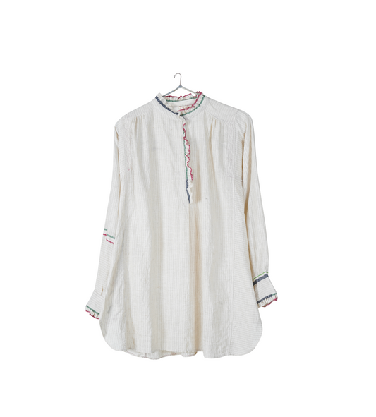 Injiri, AMBER-239 Ladies Shirt WHITE 100% Cotton XL-1