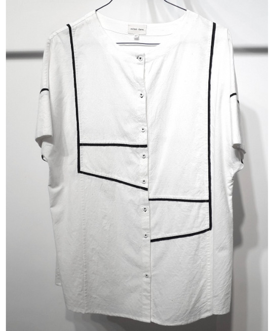 Soham Dave, Light Shapes Shirt White