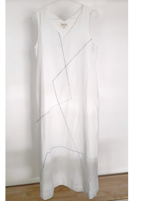 Soham Dave, Shadow Sleeveless Dress White