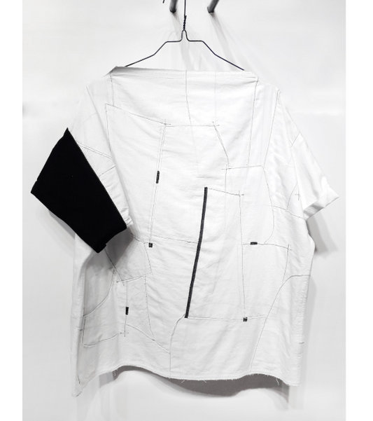 Soham Dave, Light Quilted Top White