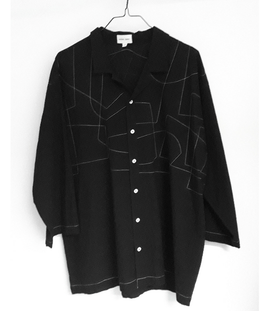 Soham Dave, M Light Shapes Unisex Shirt Black