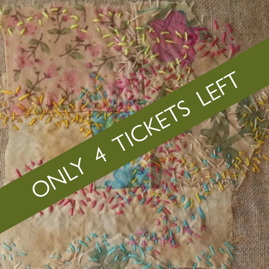 Saturday 13 September, 2:30 - 5:30pm : Workshop, Quilting and Embellishing with Beverley Sell - Textile Weekender at City Lit Art School