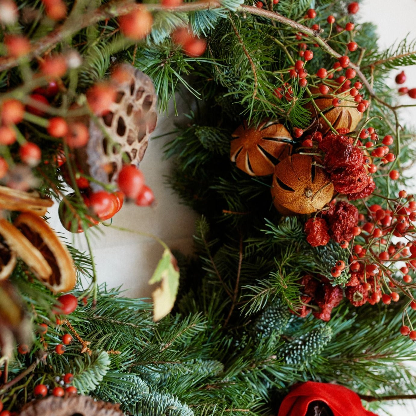 Saturday 2 December 2023, Wreath Making with Rachel Toler, in-person workshop at Selvedge Christmas Fair