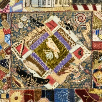 Sunday 28 September, 2 - 5pm: Workshop, Victorian Crazy Quilt Workshop with Cris Prete