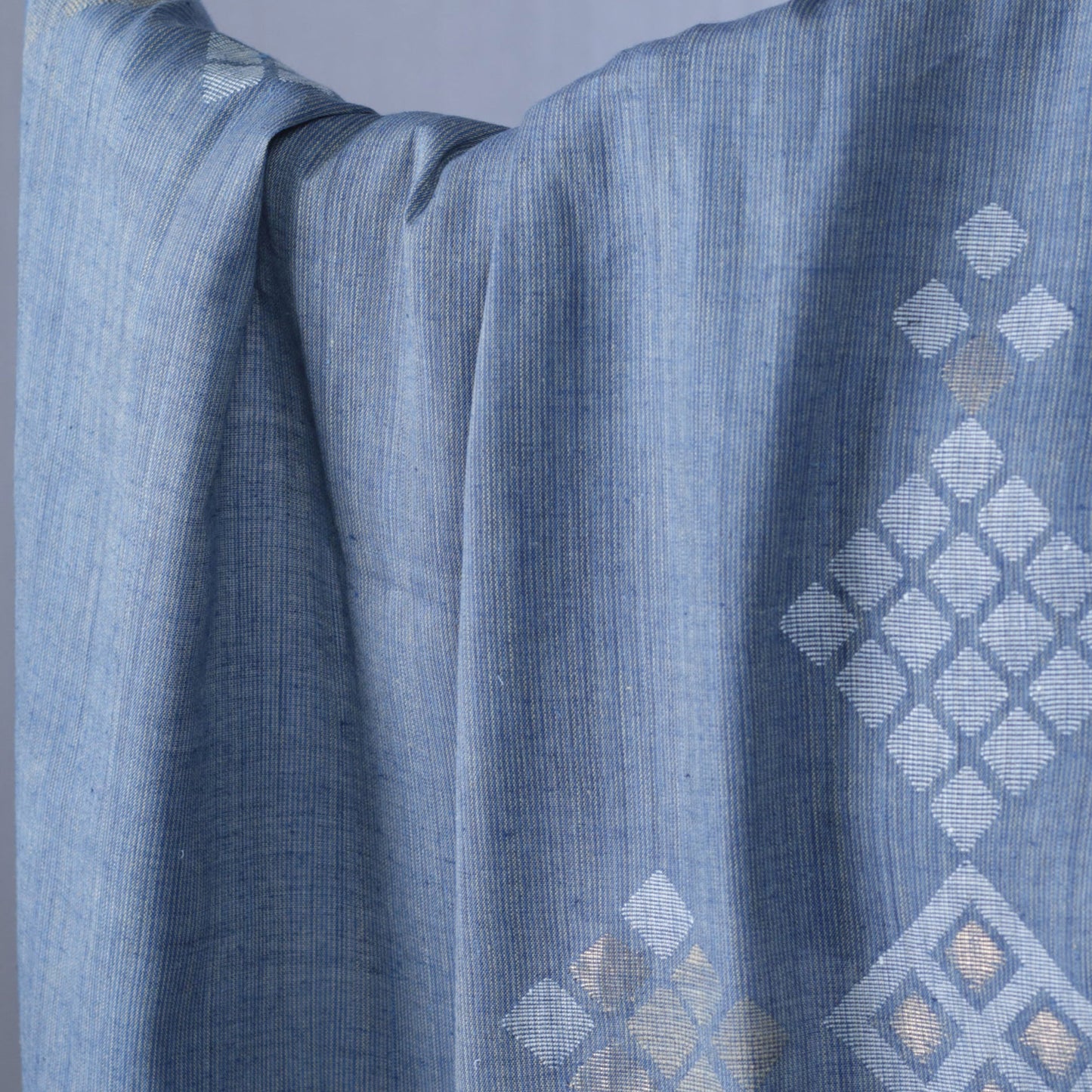 India, Karomi Crafts & Textile, Barfi Stole (Indigo)