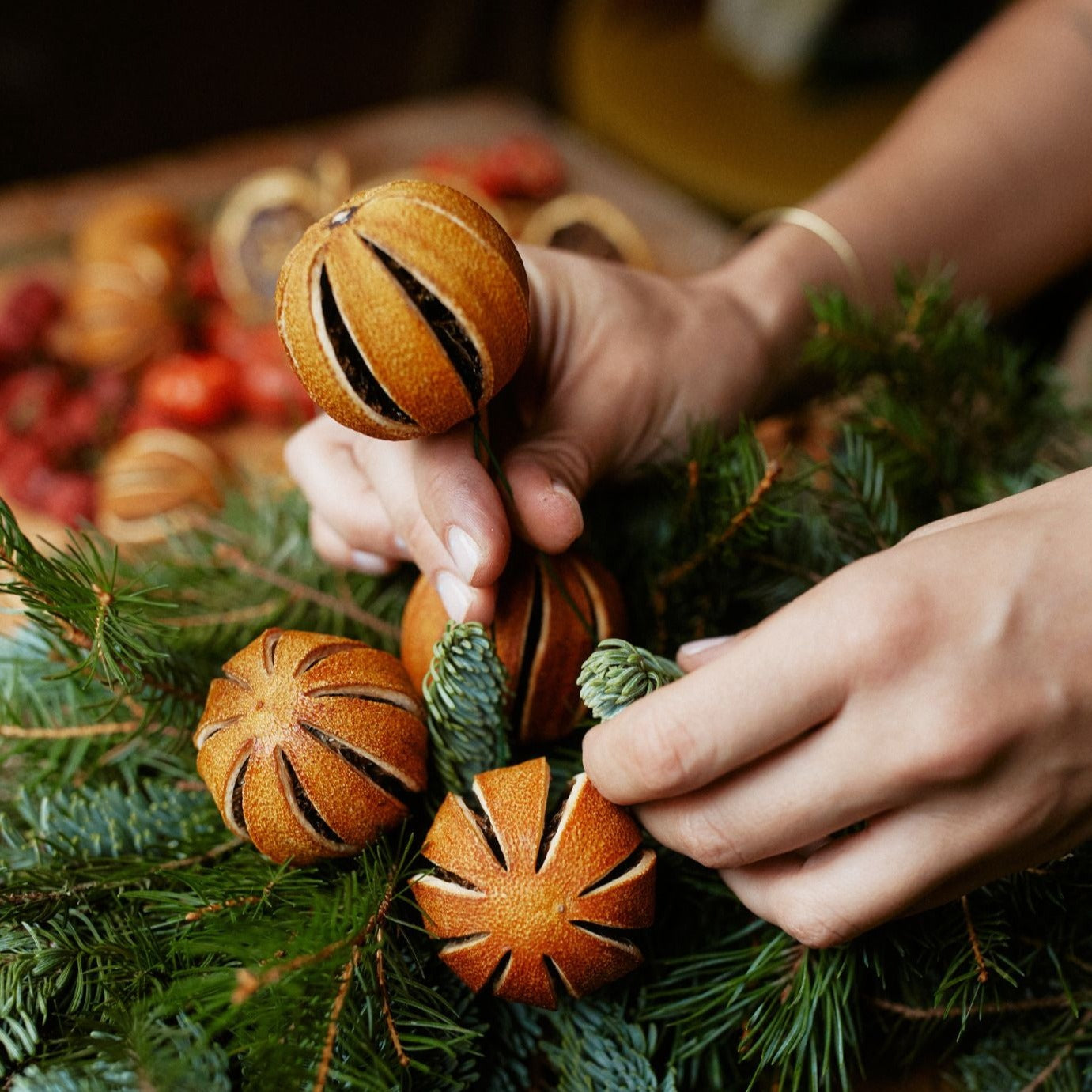 Saturday 2 December 2023, Wreath Making with Rachel Toler, in-person workshop at Selvedge Christmas Fair