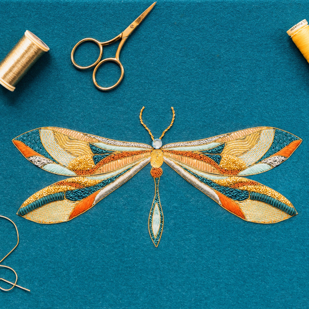 Tuesday 30 September, 10 - 5pm: Studio Tour & Workshop, Celestial Moon Goldwork Embroidery with Hand & Lock