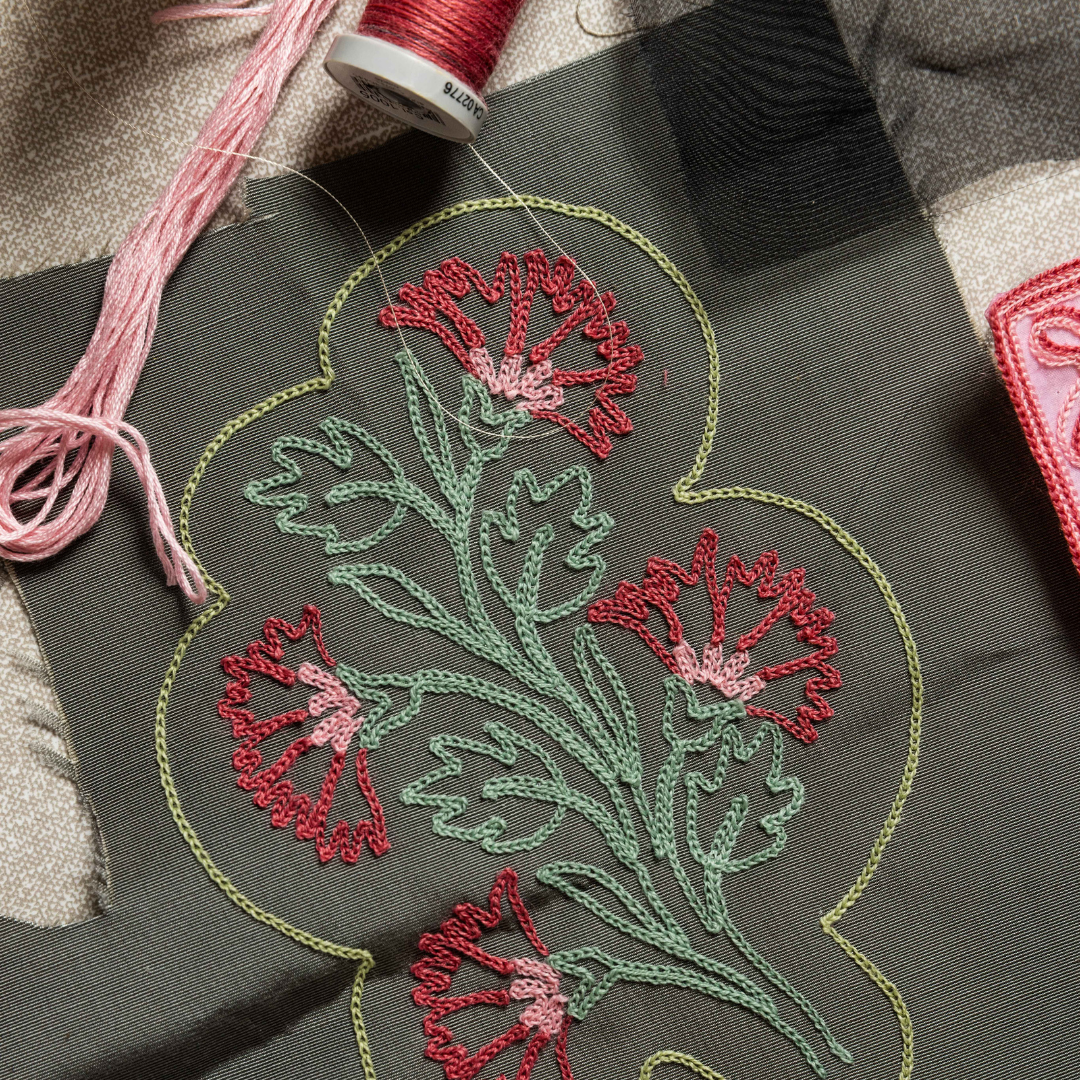 Tuesday 30 September, 10 - 5pm: Studio Tour & Workshop, Celestial Moon Goldwork Embroidery with Hand & Lock