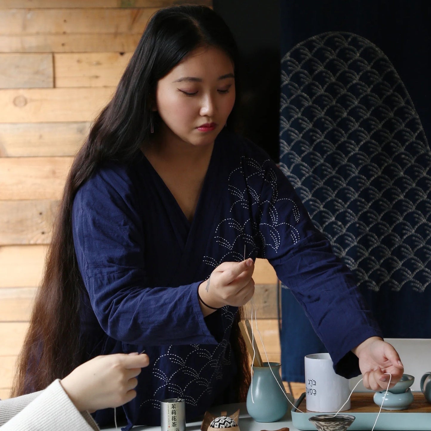 Saturday 15 and Sunday 16 August 2026, 2 - 5pm BST: Soy Paste Resist Indigo Dyeing with Yiran Duan