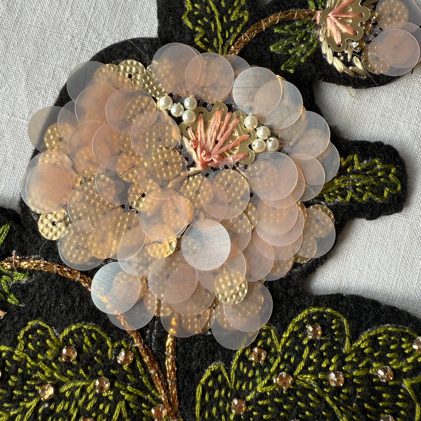 Saturday 1 & Saturday 15 November 2025, 2 - 5pm GMT, Embroider a Sequinned Flower with Nadia Albertini