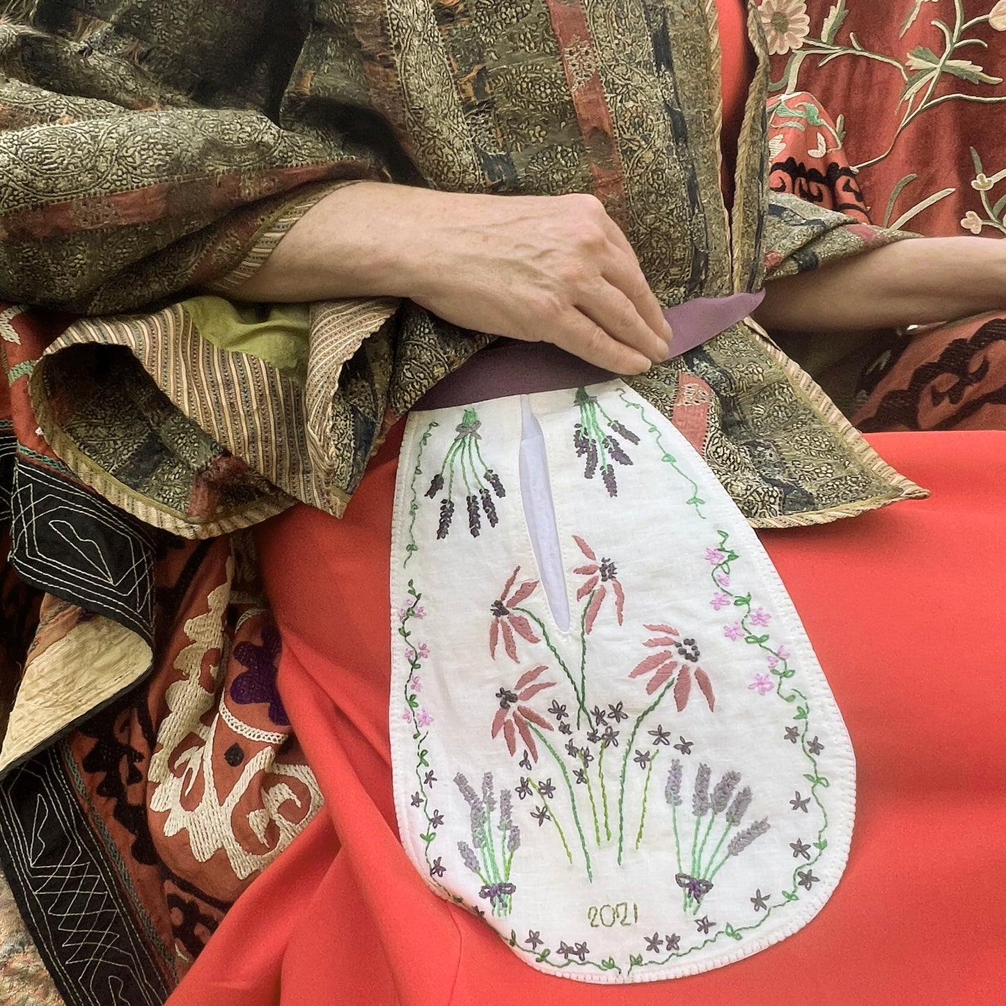 Wednesday 3 September, 10-4 p.m.: Workshop: Make a Historically Inspired Pocket with Melissa Jo Smith and designer Rebecca Cole from Illuminated Arts