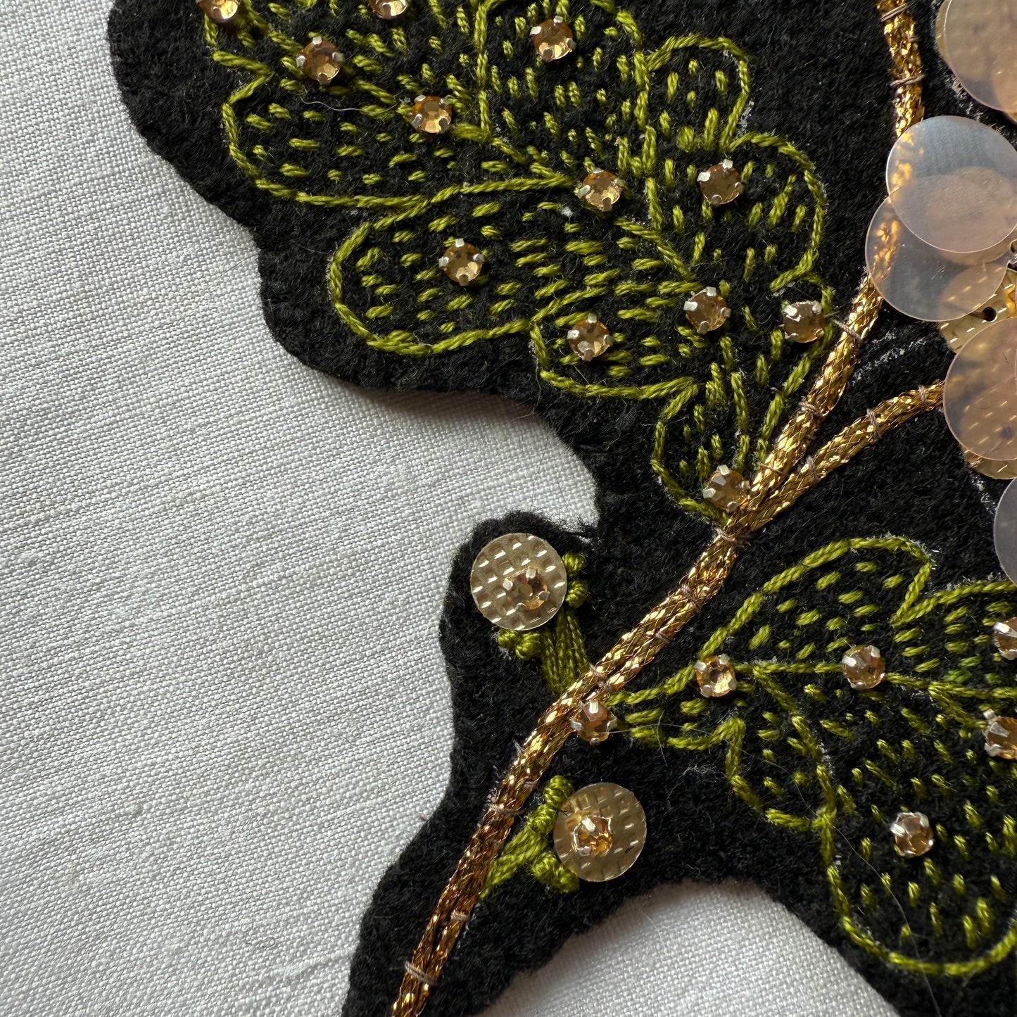 Saturday 1 & Saturday 15 November 2025, 2 - 5pm GMT, Embroider a Sequinned Flower with Nadia Albertini