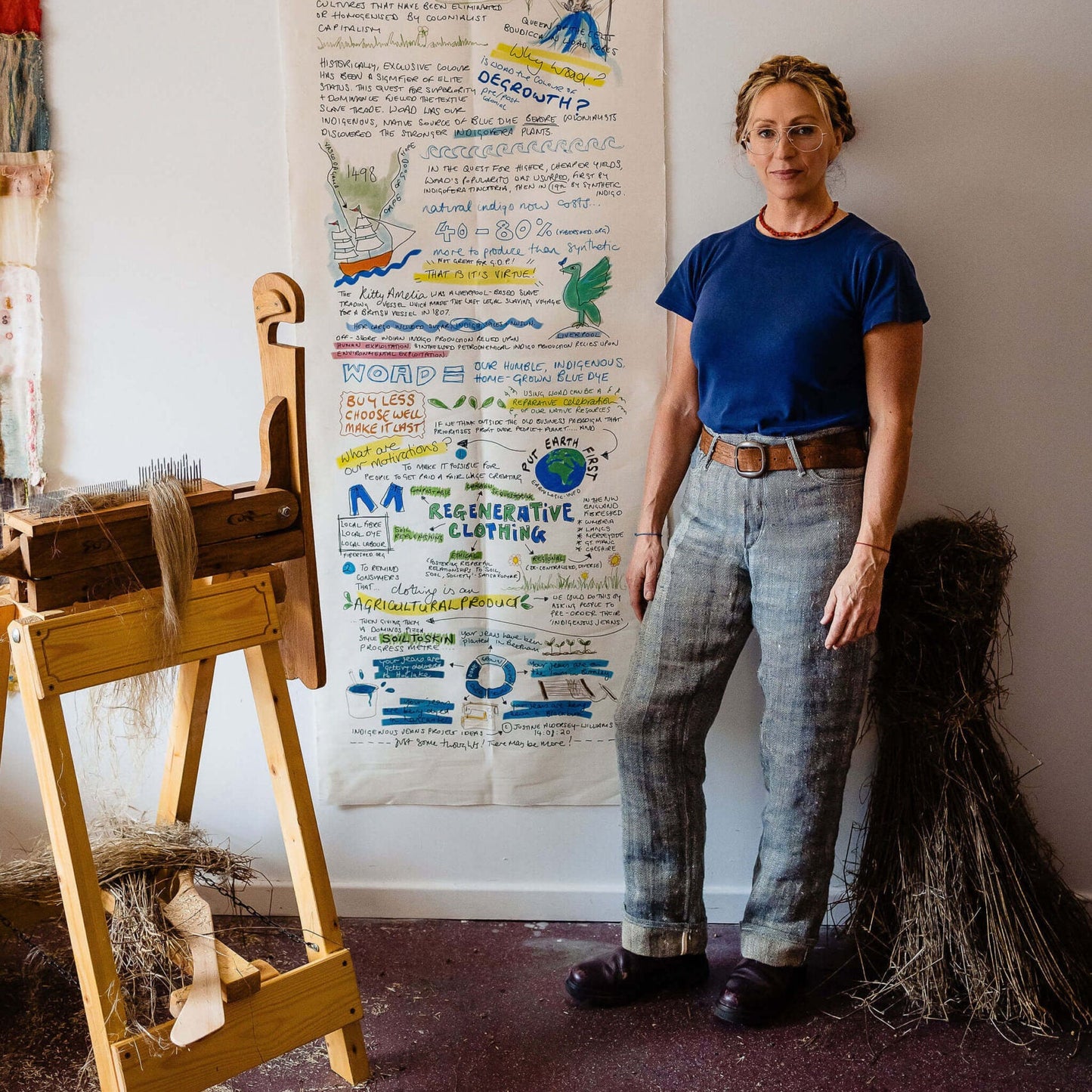 Saturday 6 September, 5.30-6.30 p.m.: Workshop: Intuitive Embroidery with Justine Aldersey-Williams of Northern England Fibreshed