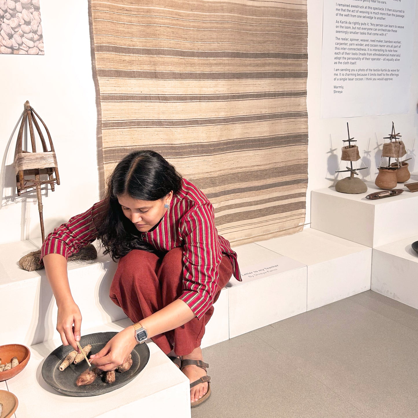 Friday 18 September, 10-5 p.m.: Exhibition and Talk, Wild Silk Ecology of Eastern India – The Story of Tasar
