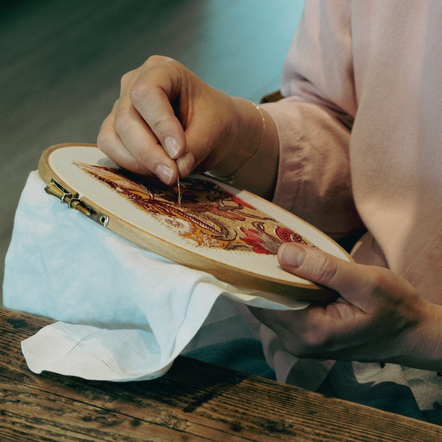 Tuesday 30 September, 10-12 p.m.: Workshop: The Art of Stitching a Block Print with Kate Rickard