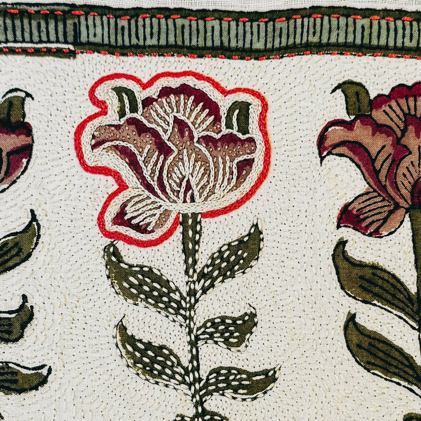 Tuesday 30 September, 10-12 p.m.: Workshop: The Art of Stitching a Block Print with Kate Rickard