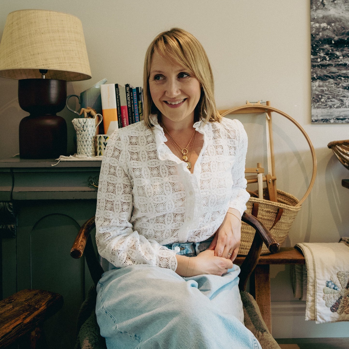 Tuesday 30 September, 10-12 p.m.: Workshop: The Art of Stitching a Block Print with Kate Rickard