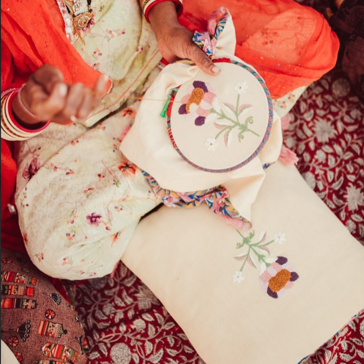 Saturday 6 September, 6-7 pm: Online Talk, From Seed to Garment: Decolonising Ethical Fashion with Madhu Vaishnav of Saheli Women