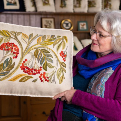 Tuesday 30 September, 10-4 p.m.: Workshop: Rowan Tree Crewelwork with Phillipa Turnbull of The Crewel Work Company