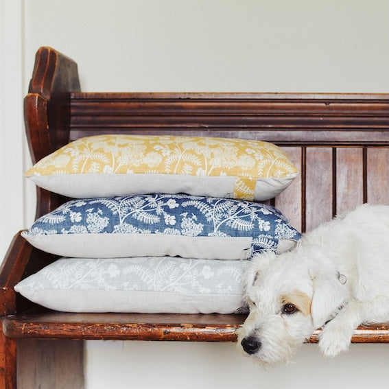 Win Hand Printed Linen from Madder Cutch & Co.