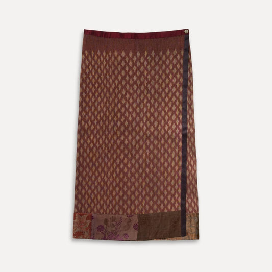 Turkey, Gönül Paksoy, Wrap-Around Silk Skirt With Brocade Hem