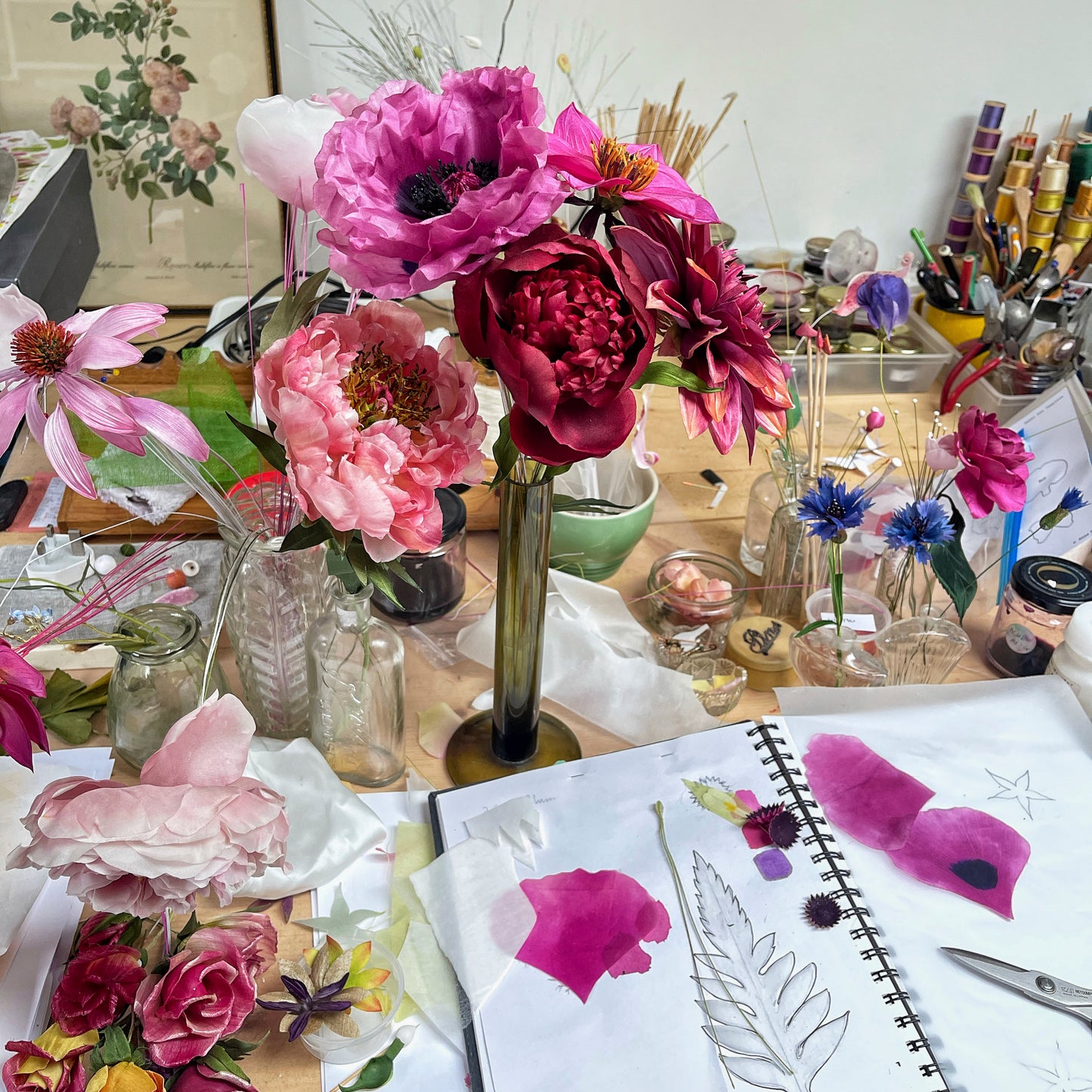 Saturday 25 & Sunday 26 May 2024, Textile Flowers (Silk Abaca Rose) with Anne Tomlin