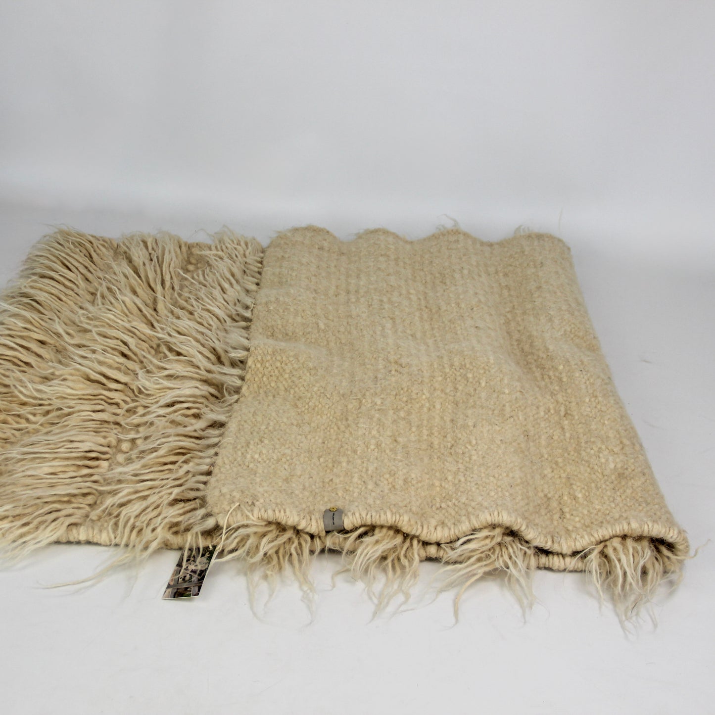 Ukraine, Gushka, Handwoven Rug (Cream) (UK)