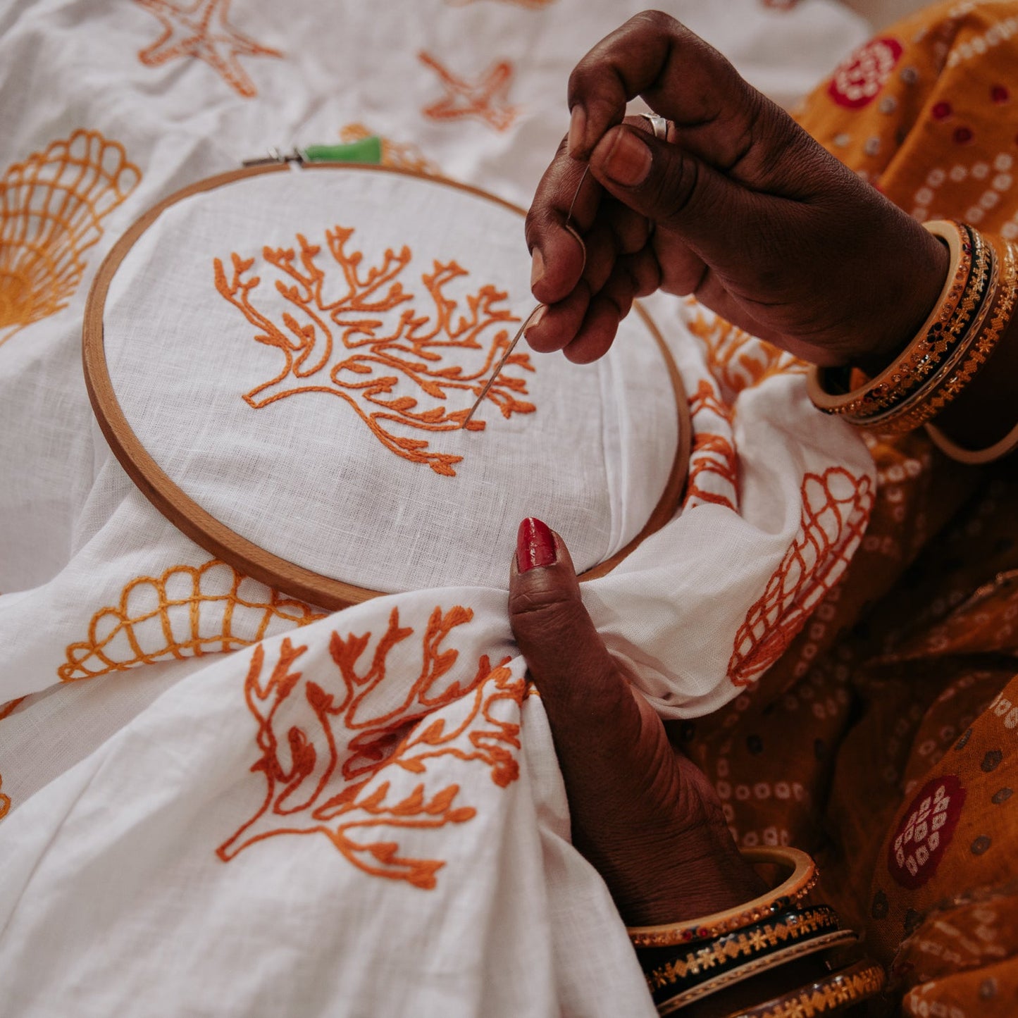 Saturday 6 September, 6-7 pm: Online Talk, From Seed to Garment: Decolonising Ethical Fashion with Madhu Vaishnav of Saheli Women