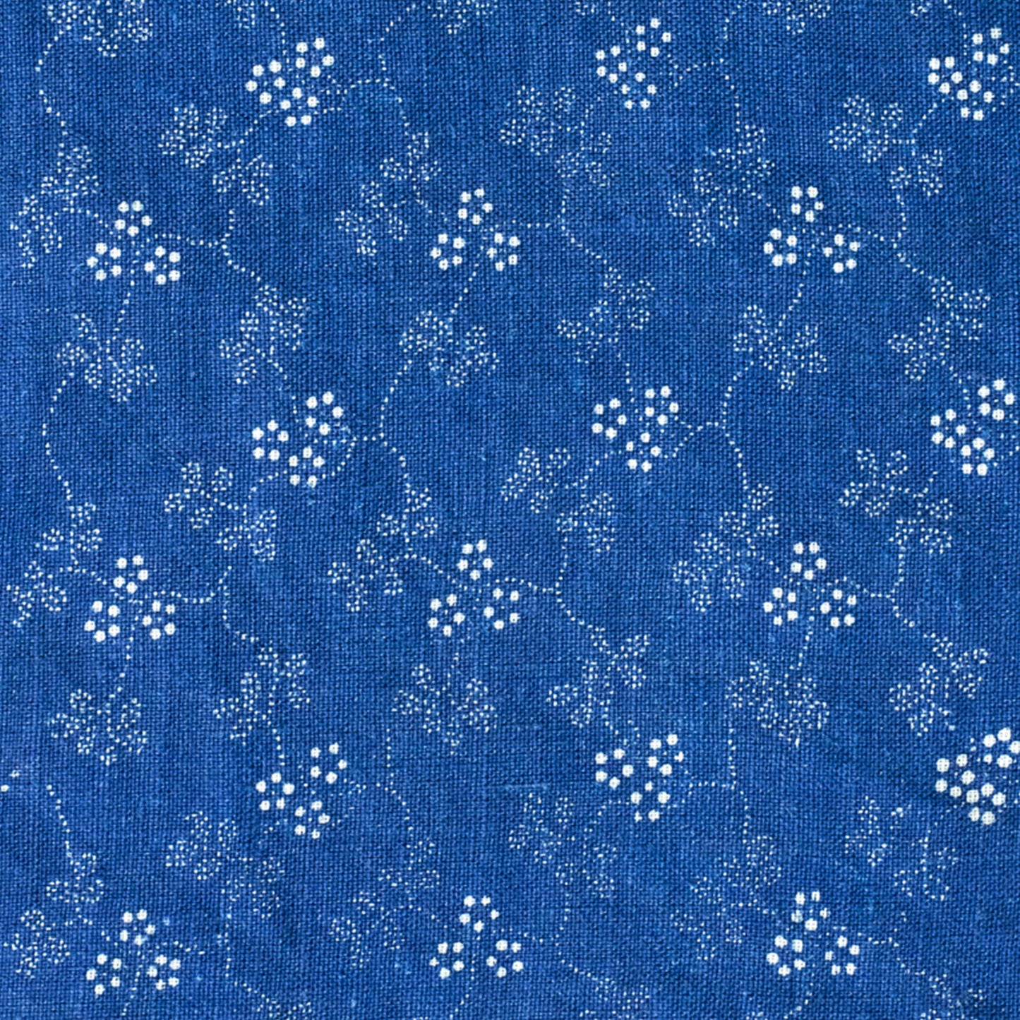 Austria, Karl and Maria Wagner, Blaudruck Vergissmeinnicht Print Yardage Narrow 0.9 m Wide