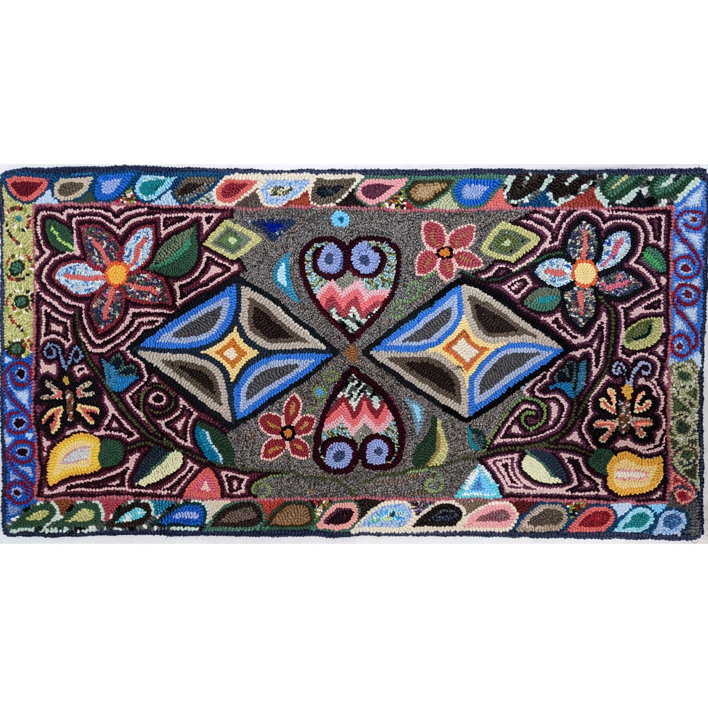 Guatemala, Multicolores, “Corte Designs” Large Rug
