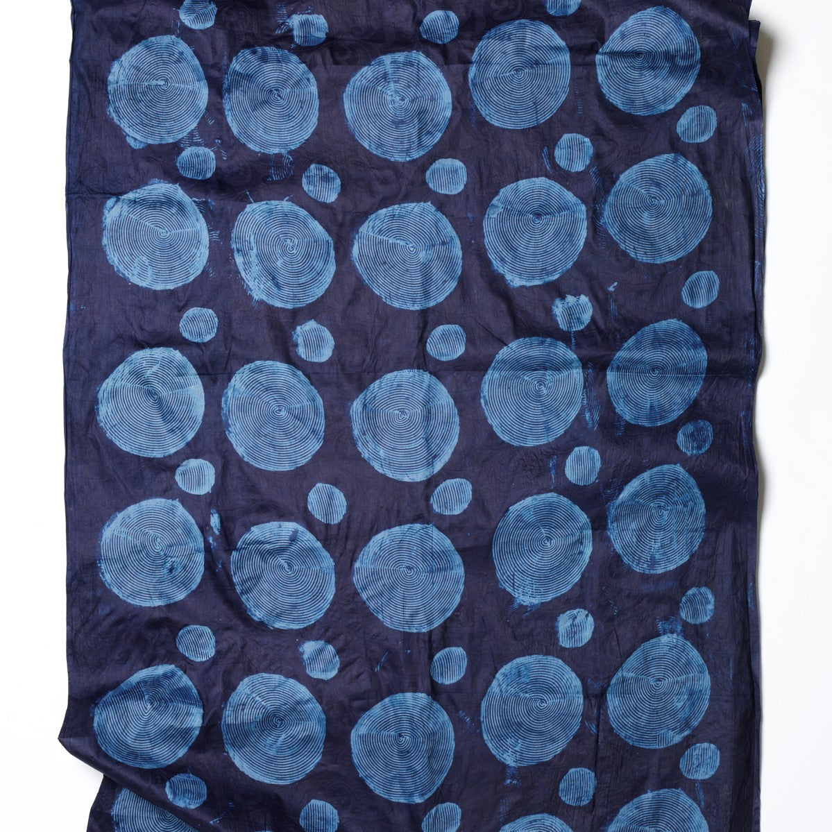 Nigeria, Yoruba Indigo / Gasali Adeyemo, Traditional Yoruba Adire Eleko Yardage (Pack of 5 Yards) Record Design