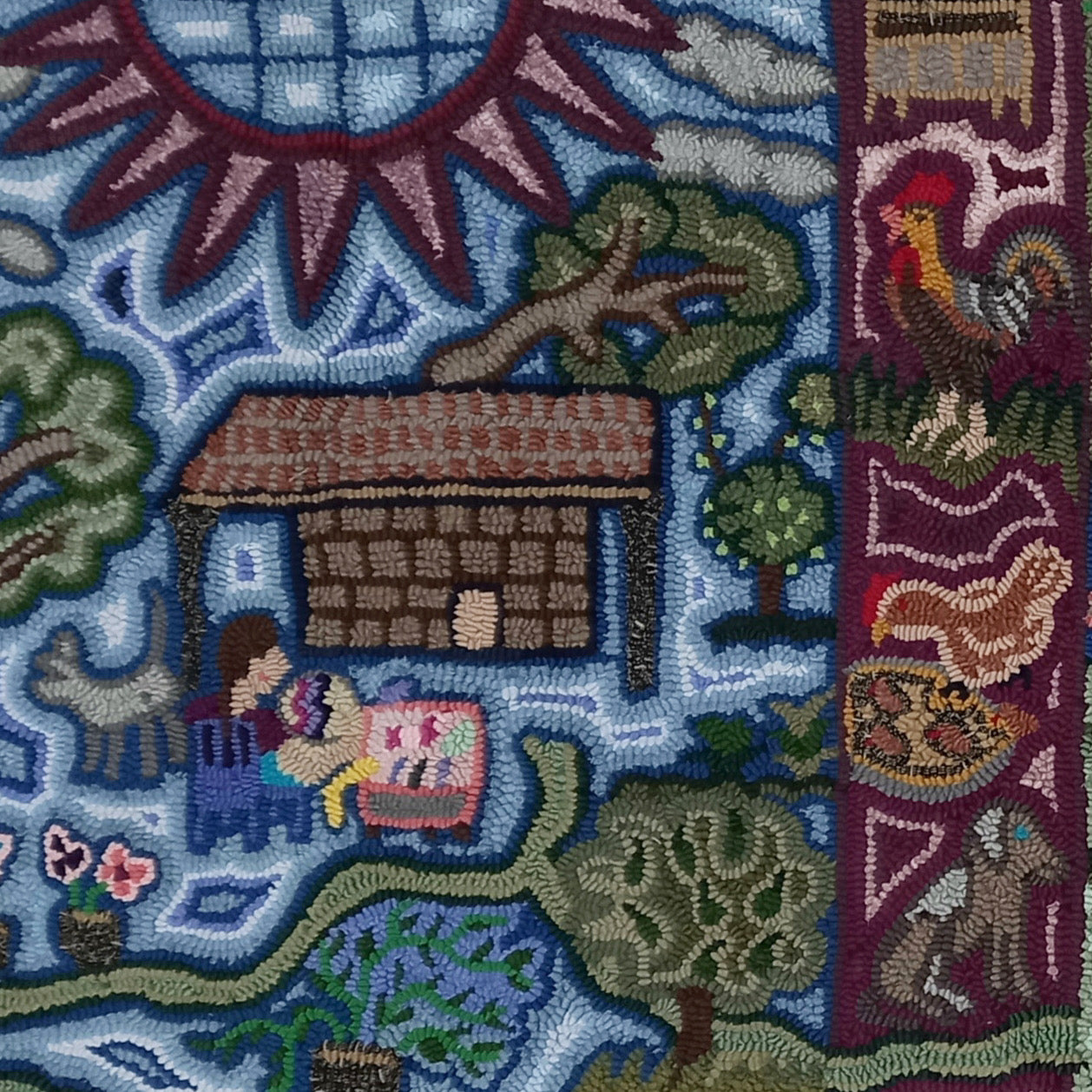 Guatemala, Multicolores, “My Story of the Pandemic” Rug