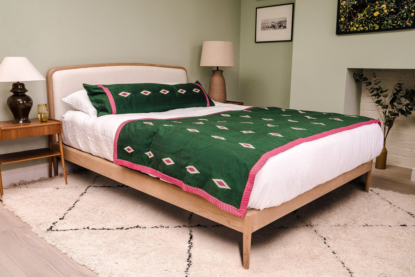 Afghanistan, Myanmar, Lebanon, Colombia & UK, Ishkar, Kachin Bolster Cushion