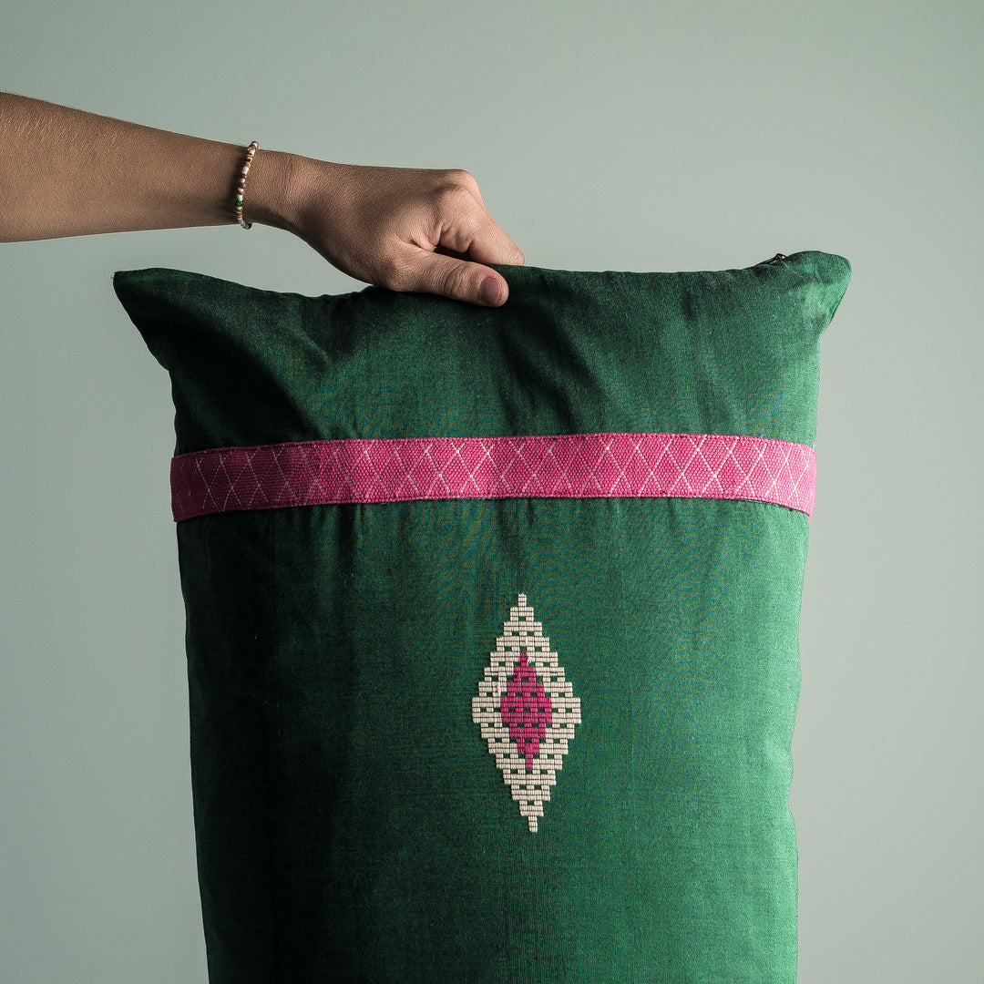 Afghanistan, Myanmar, Lebanon, Colombia & UK, Ishkar, Kachin Bolster Cushion