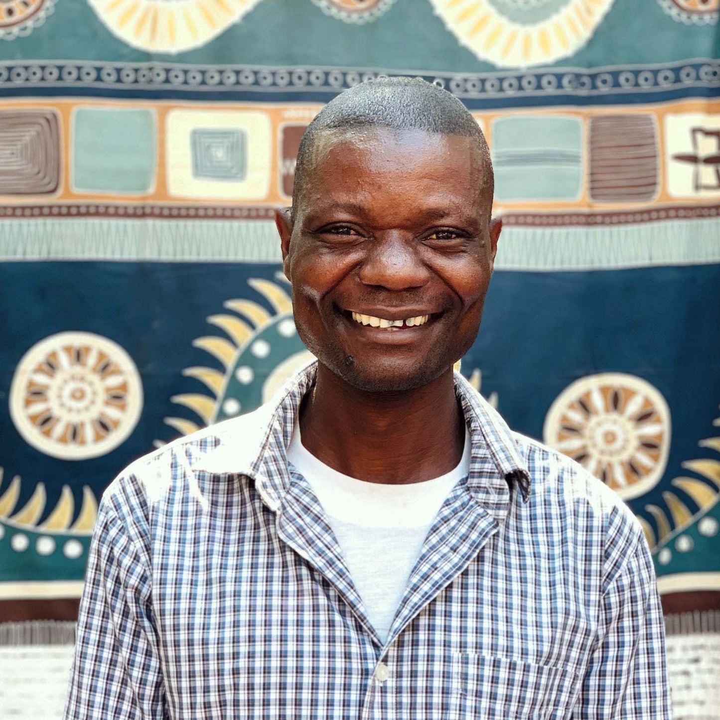 Zambia & France Cross Cultural Collaboration, Tribal Textiles, Hand-Painted Textiles