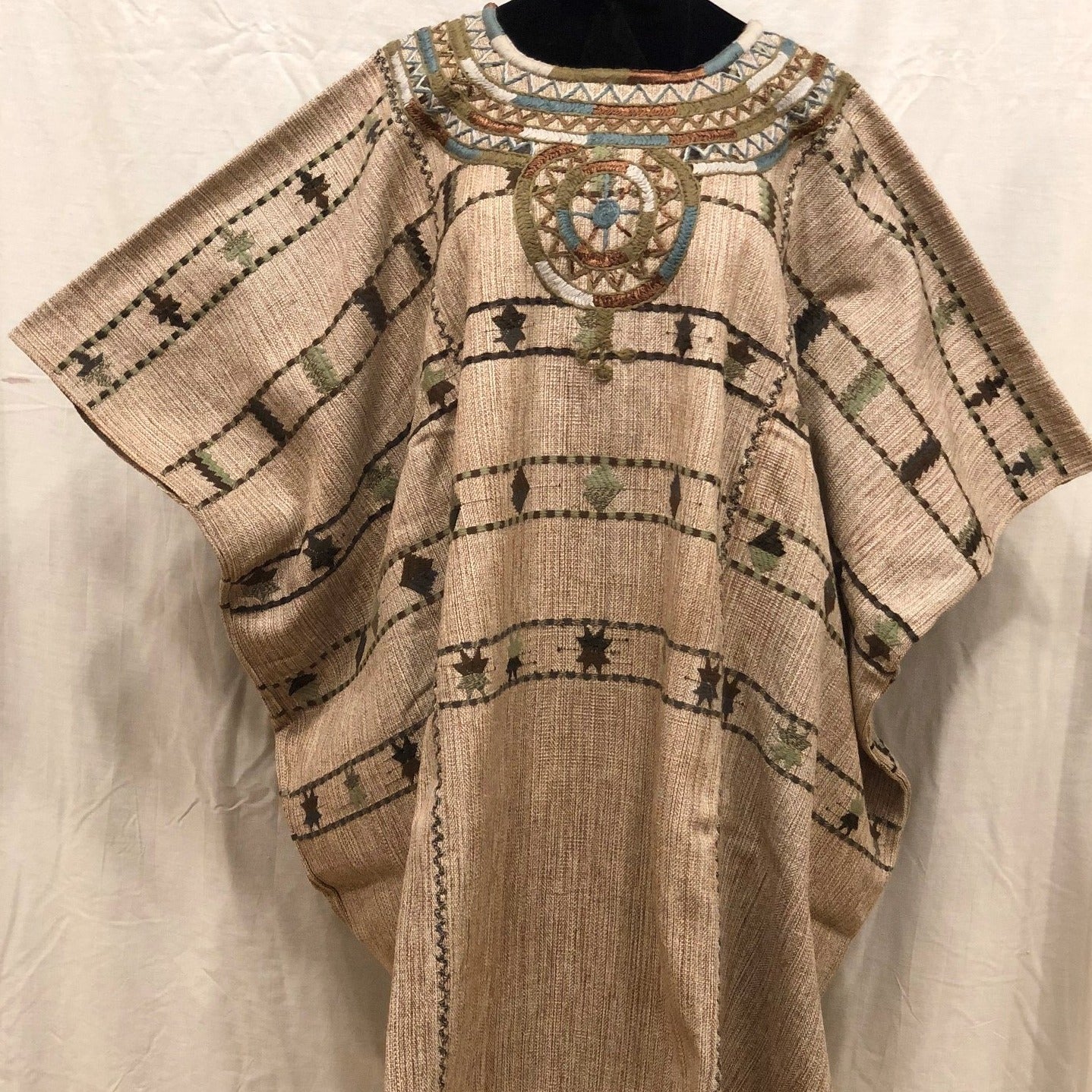 Guatemala, Casa de Artes'/ Rosario Cholotio, Olive Green Huipil from Solola