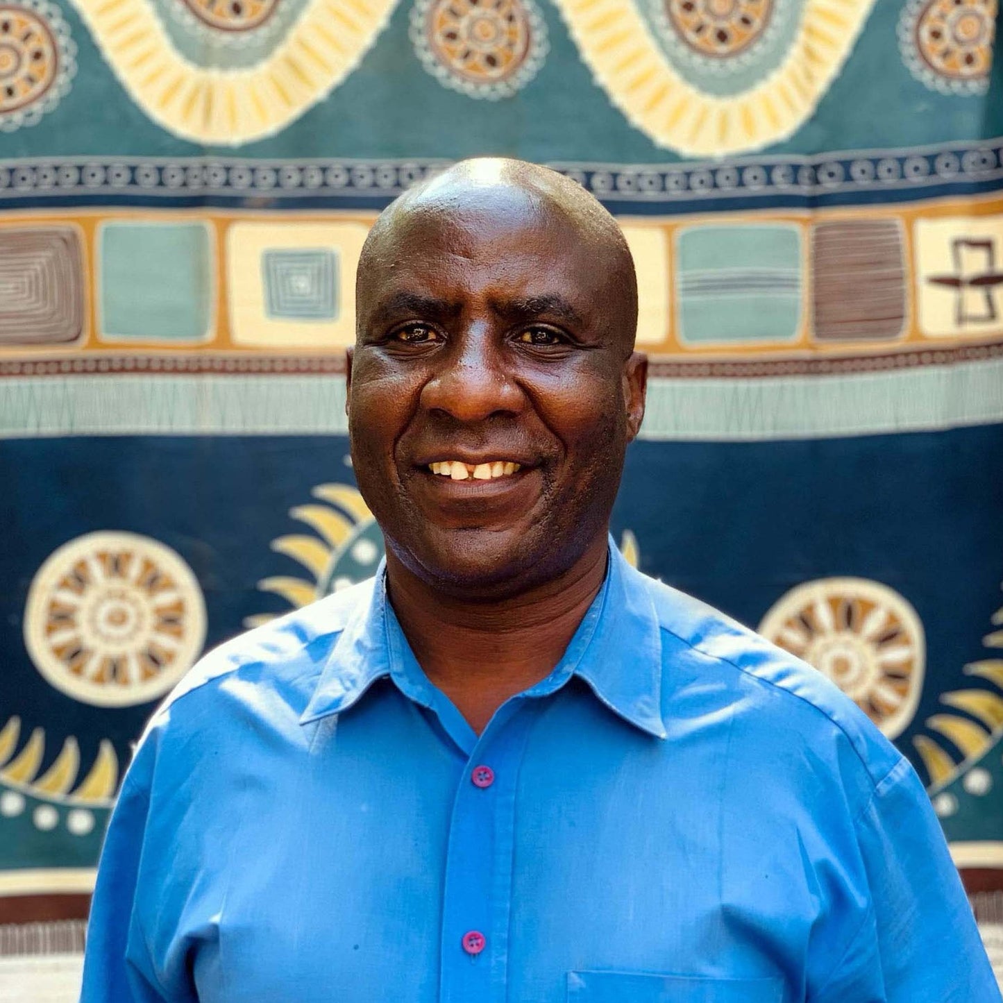 Zambia & France Cross Cultural Collaboration, Tribal Textiles, Hand-Painted Textiles