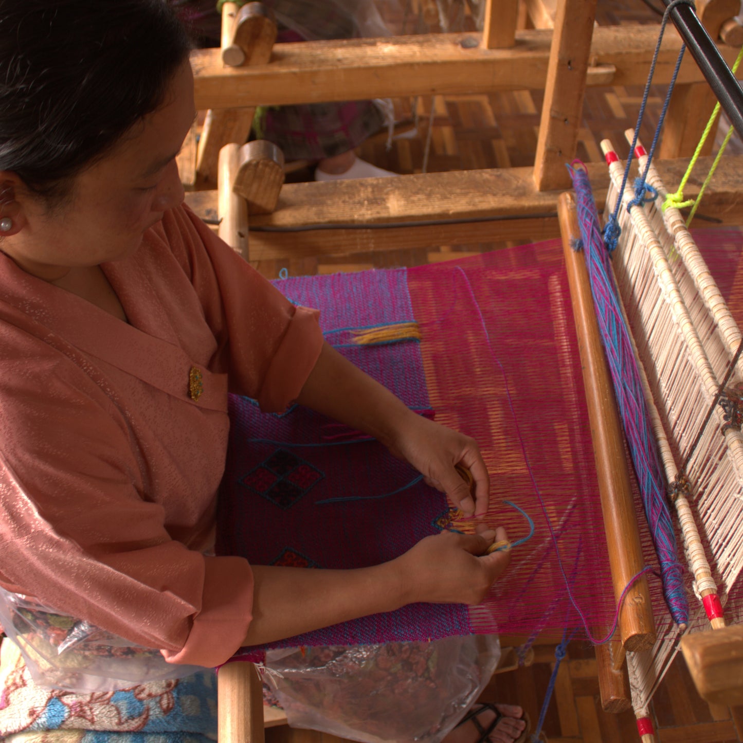 Bhutan, Yarn & Yathra House, Weaving