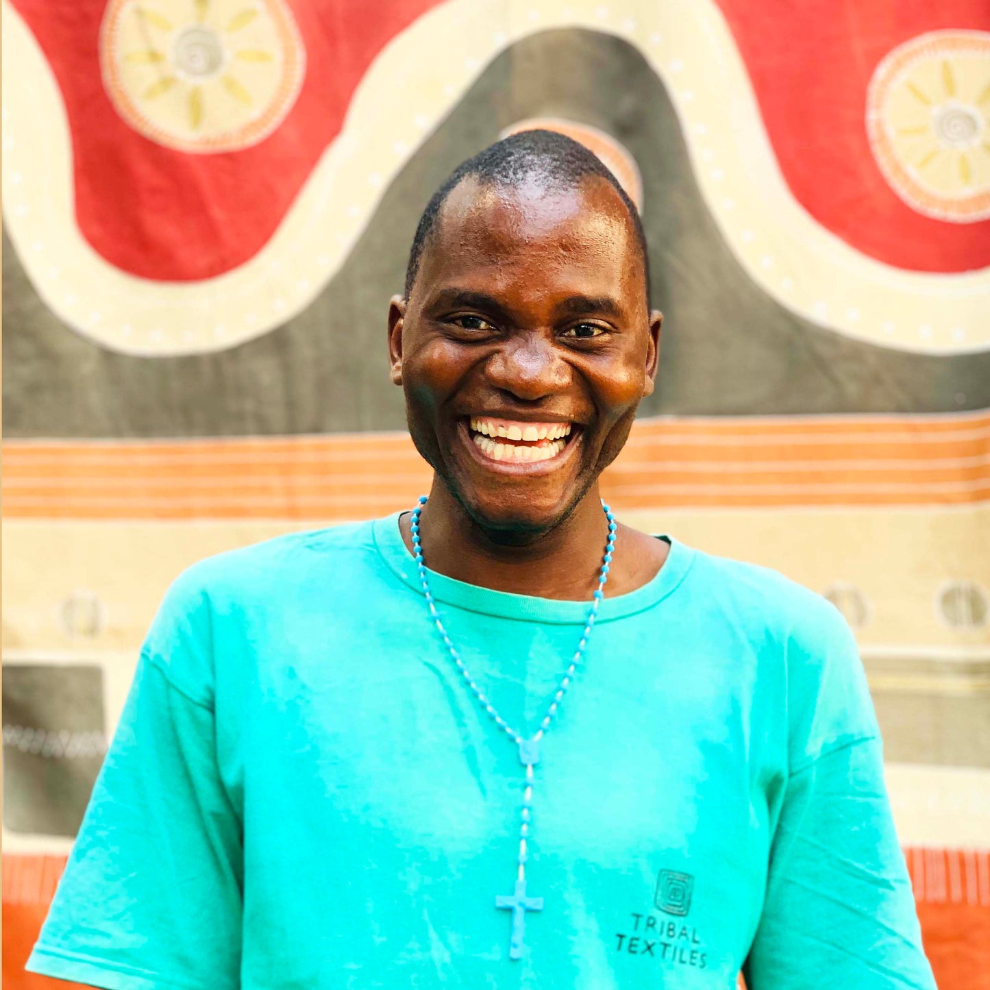 Zambia & France Cross Cultural Collaboration, Tribal Textiles, Hand-Painted Textiles