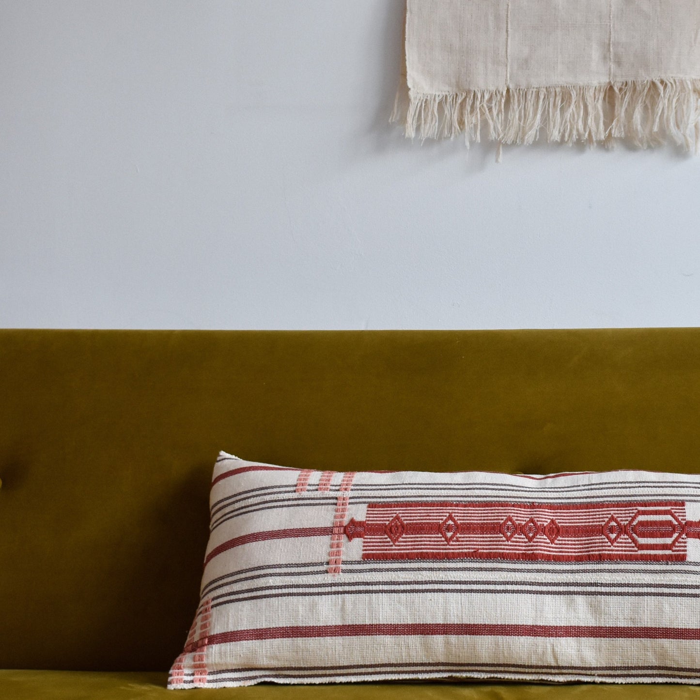 Ivory Coast & USA, Five Six Textiles, Oware Lumbar Pillow