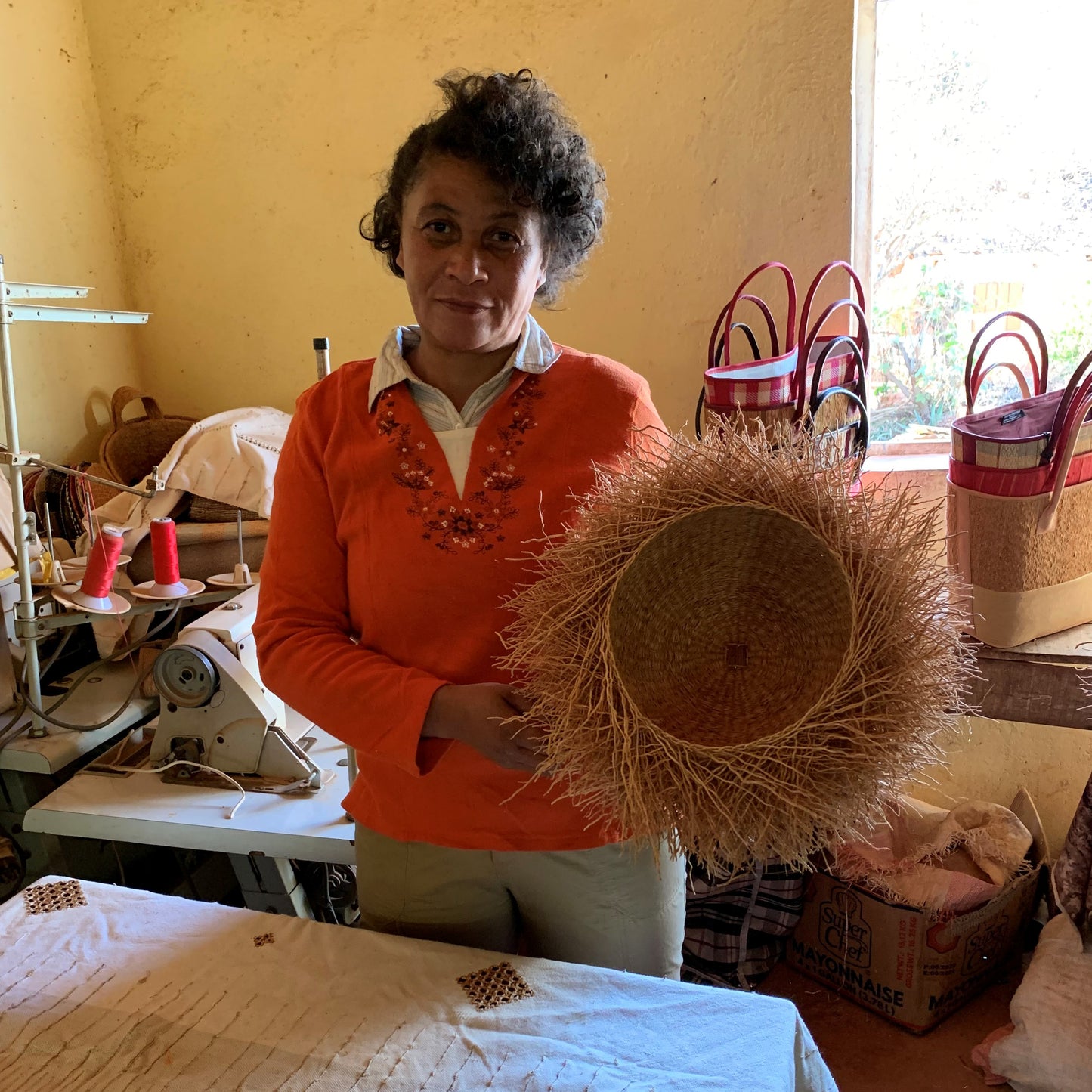 Madagascar, Tahiana Creation, Basket Weaving