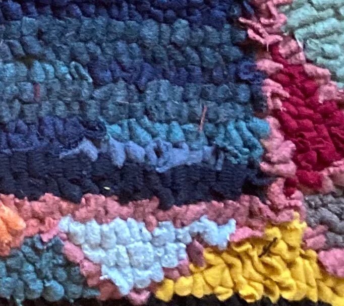 England, Lu Mason, 'Pink Bird' Rag Rug