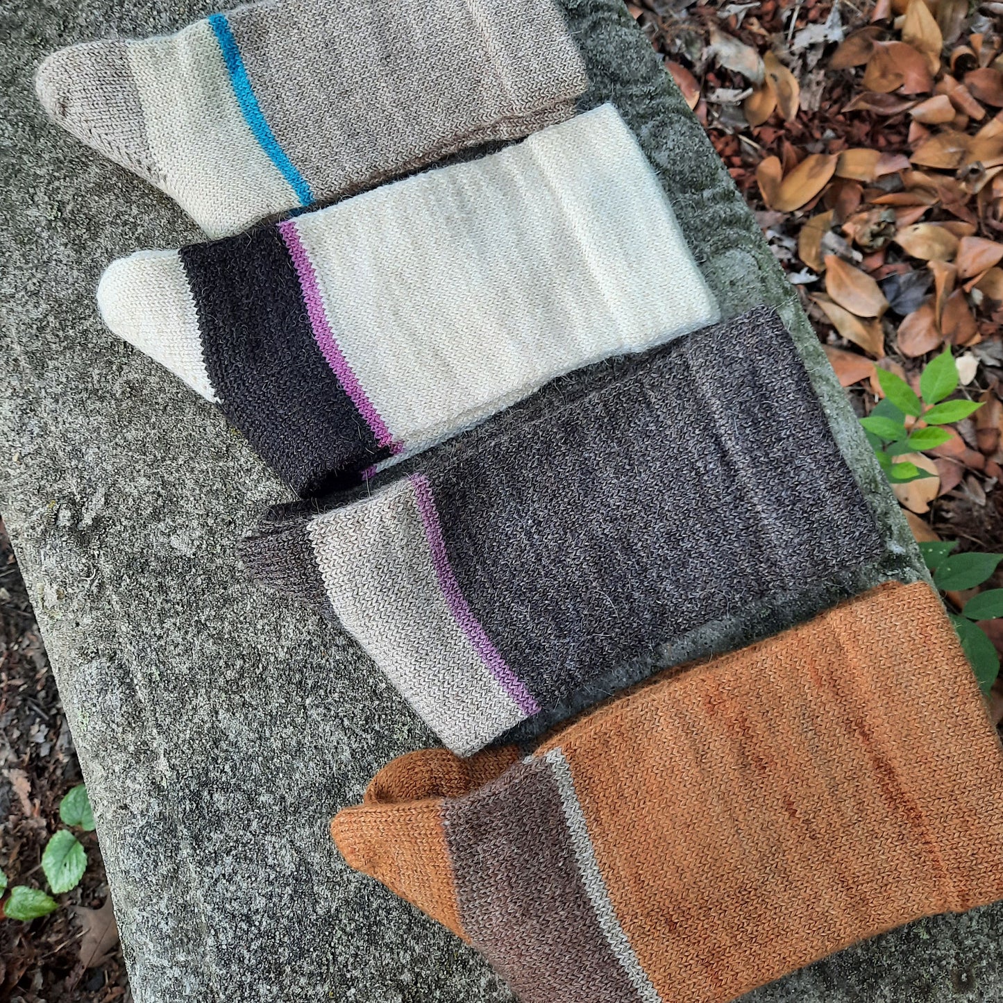 United States, Kathleen Oliver / Sweet Tree Hill Farm, Shepherd’s Art Socks: The Color Block Duo