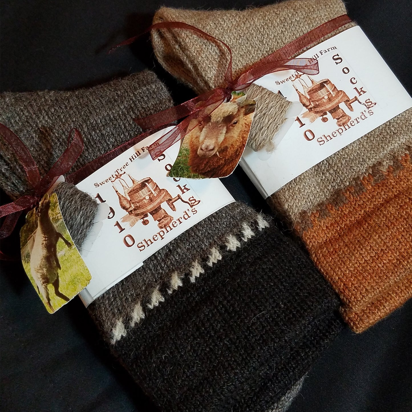 United States, Kathleen Oliver / Sweet Tree Hill Farm, Shepherd’s Socks in Shetland Wool: The Triangle Duo
