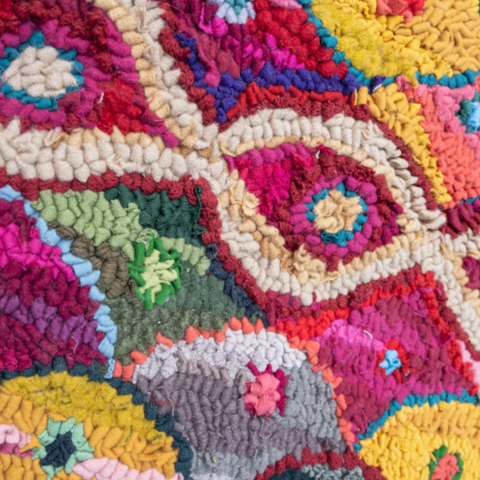 England, Lu Mason, 'Hoops' Rag Rug
