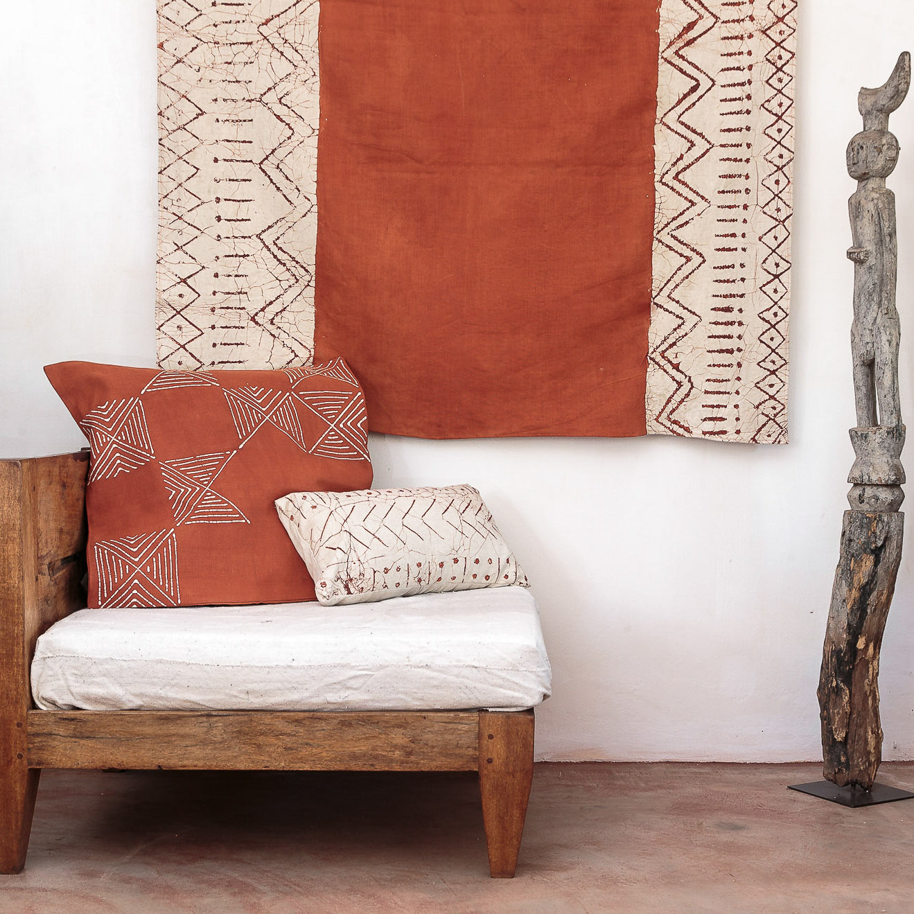 Zambia & France Cross Cultural Collaboration, Tribal Textiles, Hand-Painted Textiles