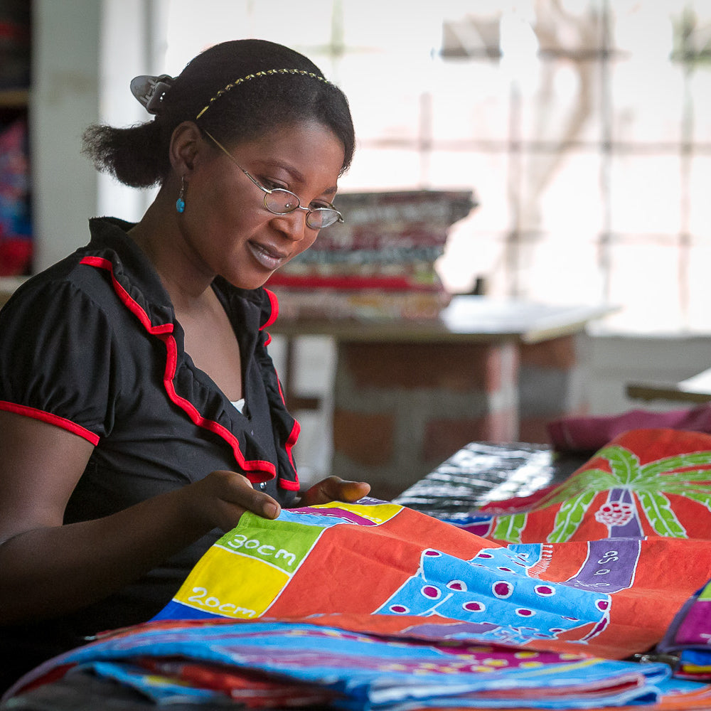 Zambia & France Cross Cultural Collaboration, Tribal Textiles, Hand-Painted Textiles