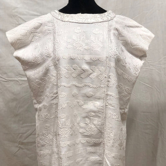 Guatemala, Casa de Artes'/ Nelly Menchu, White Huipil from Xela